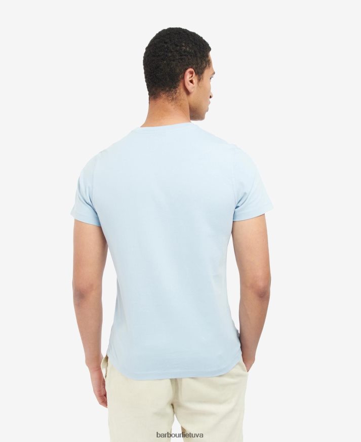 apranga Barbour pertraukos grafinio rašto marškinėliai mėlynas rūkas vyrų 6F6D80942