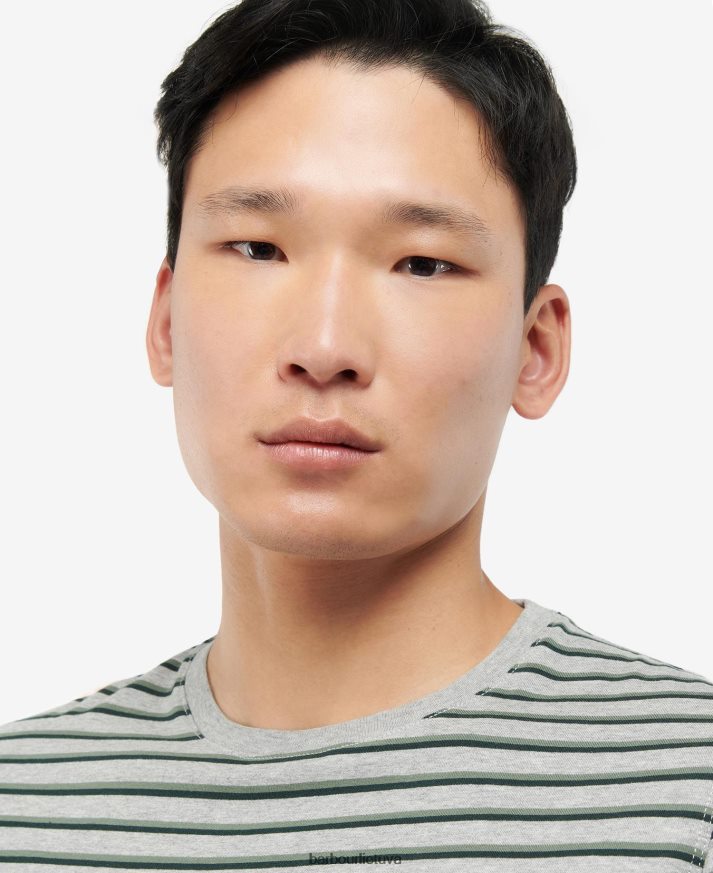 apranga Barbour ponte dryžuoti marškinėliai pilkas marlas vyrų 6F6D80934