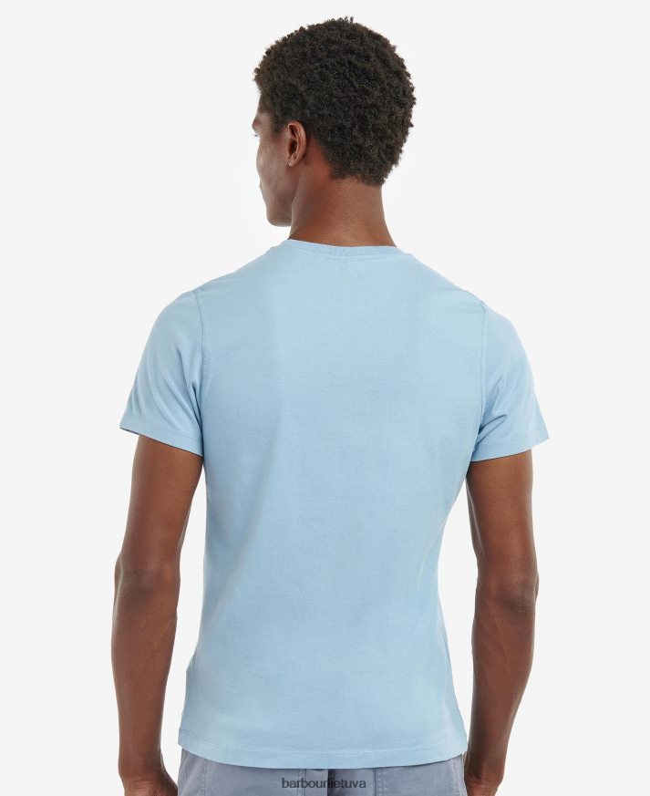 apranga Barbour satley grafinio rašto marškinėliai balintos alyvuogės vyrų 6F6D80904