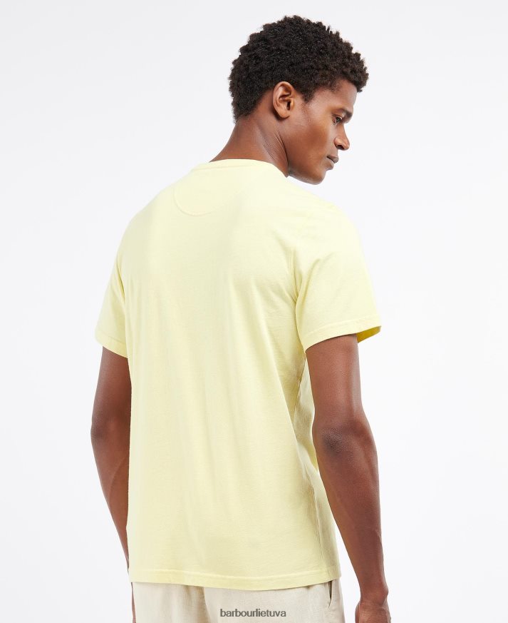 apranga Barbour sportiniai marškinėliai dulkėtos mėtos vyrų 6F6D80812