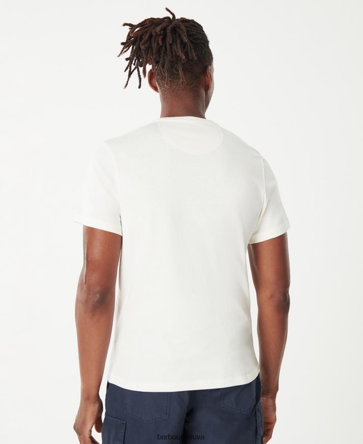 apranga Barbour stikliniai marškinėliai šnabžda balta vyrų 6F6D80755