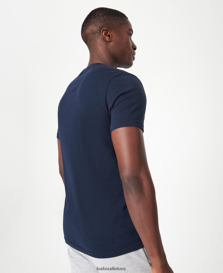 apranga Barbour tarptautinis marškinėlių mažas logotipas juodas vyrų 6F6D80766