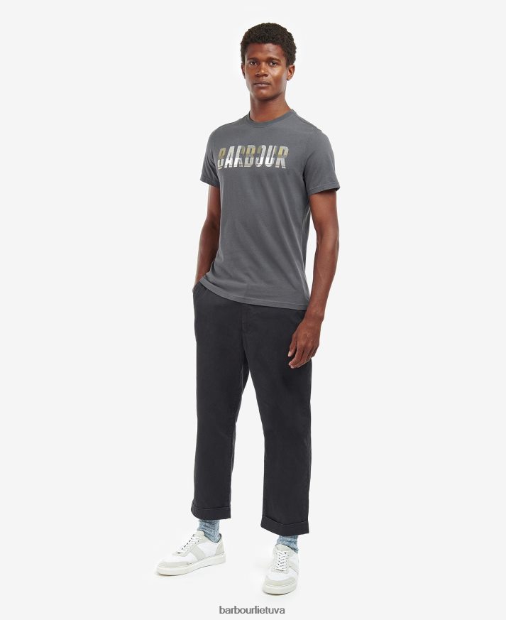 apranga Barbour thurso marškinėliai asfaltas/ambulas vyrų 6F6D80831