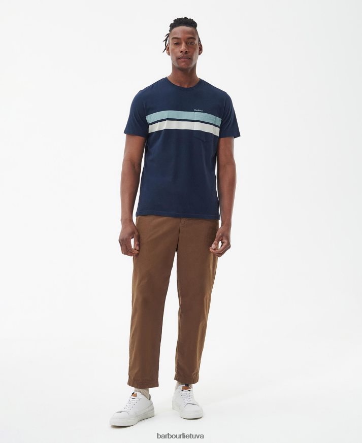 apranga Barbour tindale marškinėliai klasikinis baltas vyrų 6F6D80811