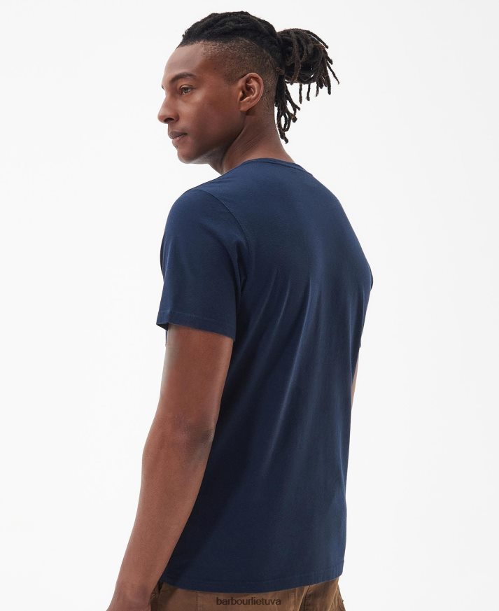 apranga Barbour tindale marškinėliai klasikinis baltas vyrų 6F6D80811