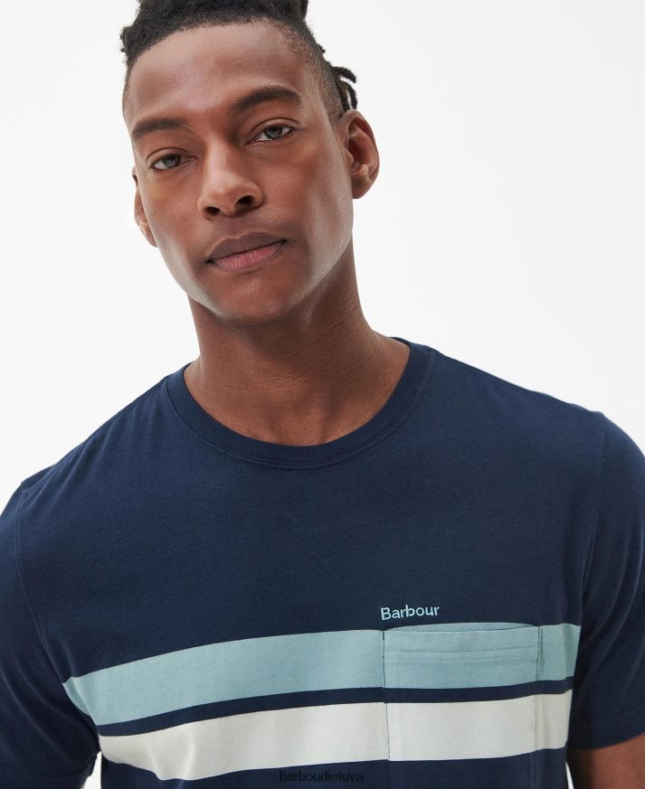 apranga Barbour tindale marškinėliai klasikinis baltas vyrų 6F6D80811