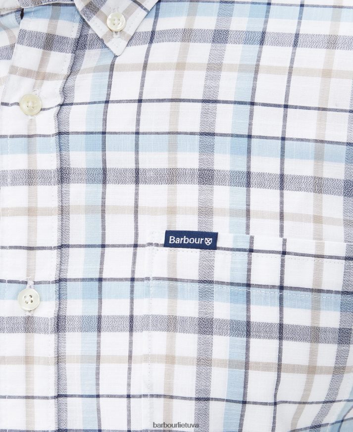 apranga Barbour Adderstone pritaikyti marškiniai klasikinis baltas vyrų 6F6D80384