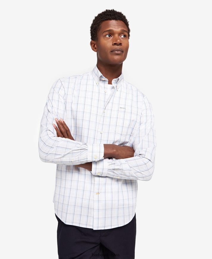 apranga Barbour Alnwick pritaikyti marškiniai akmuo vyrų 6F6D80349