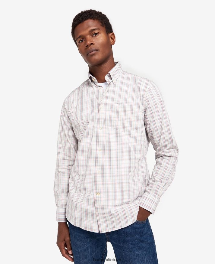 apranga Barbour Alnwick pritaikyti marškiniai akmuo vyrų 6F6D80495