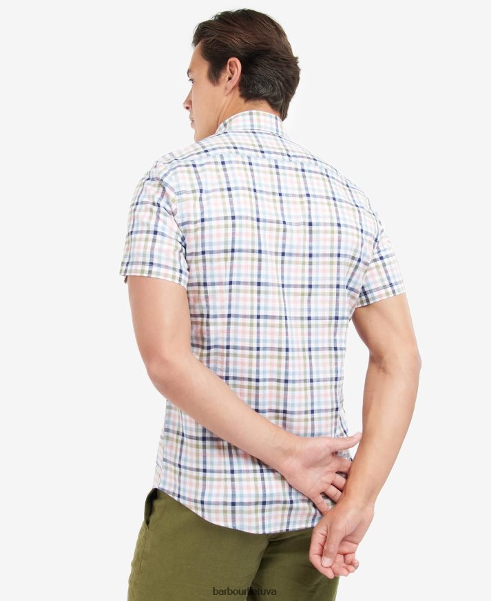 apranga Barbour Barbout Kinson pritaikyti marškiniai klasikinė rožinė vyrų 6F6D80437