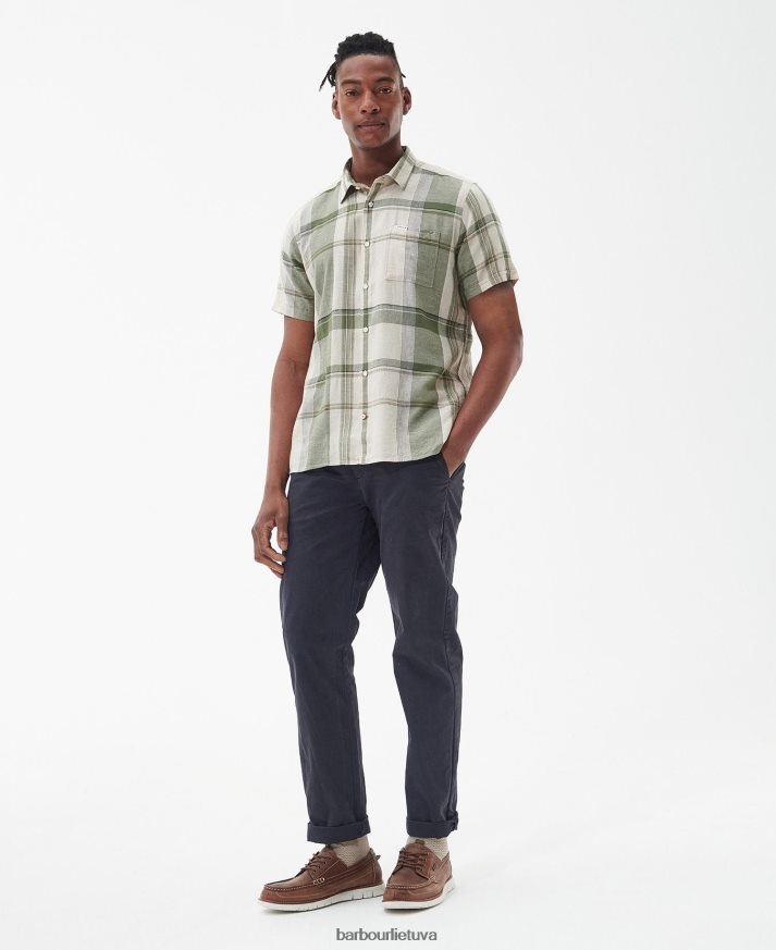 apranga Barbour Bellerby vasariniai marškinėliai degintos alyvuogės vyrų 6F6D80333