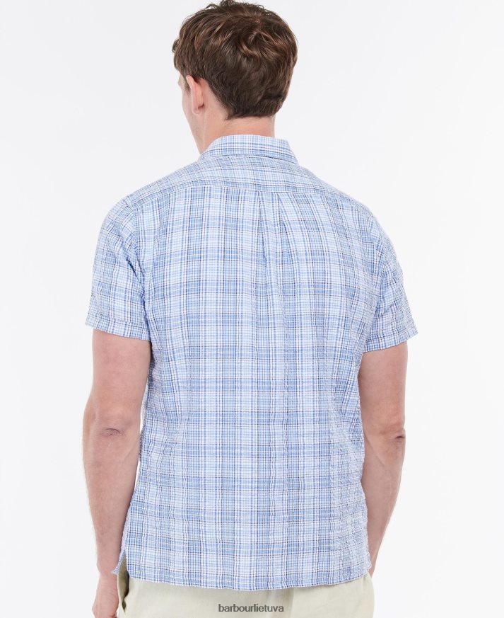 apranga Barbour Deanhill vasariniai marškinėliai trumpomis rankovėmis dulkėtos mėtos vyrų 6F6D80400