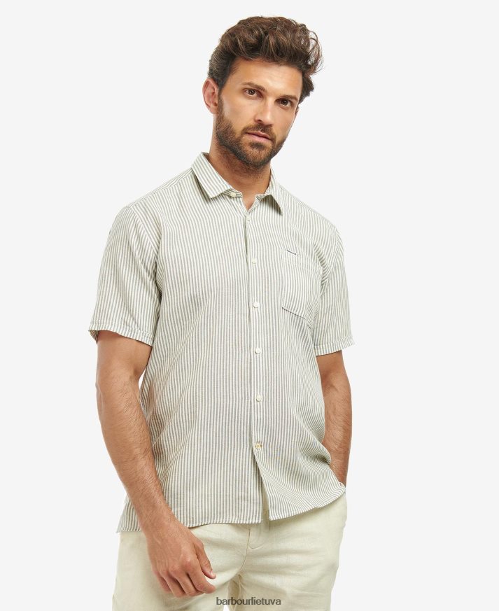 apranga Barbour Deerpark pritaikyti marškiniai alyvuogių vyrų 6F6D80487