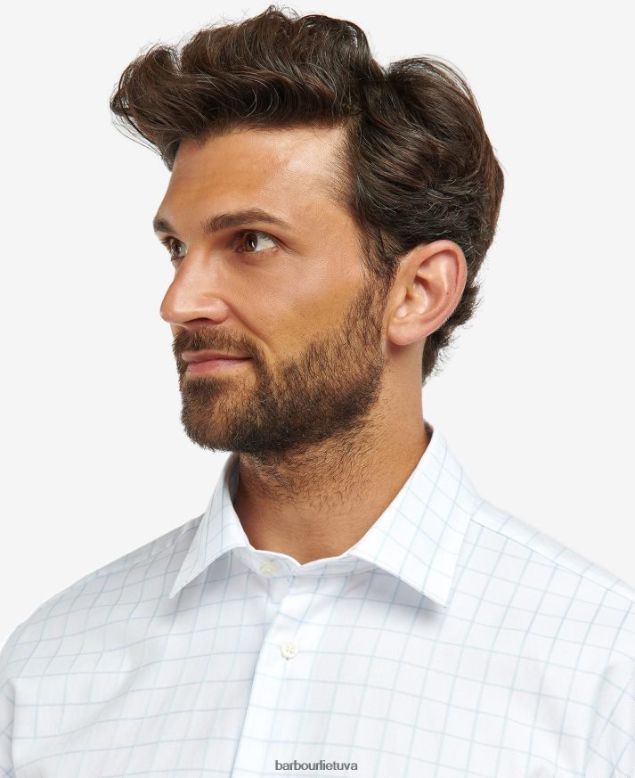 apranga Barbour Hanstead country aktyvūs marškinėliai dangus vyrų 6F6D80393