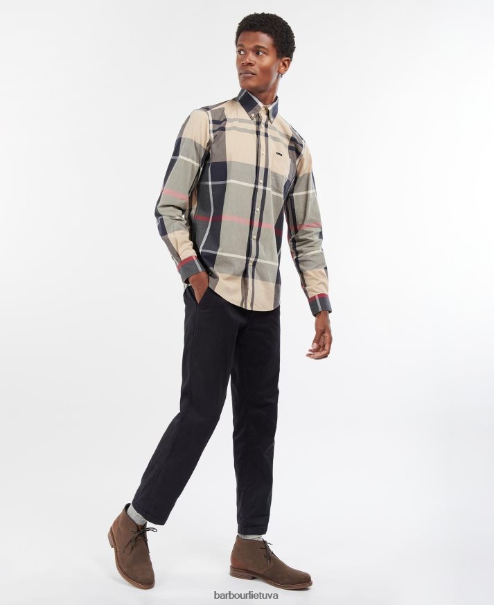 apranga Barbour Harriso pritaikyti marškiniai vasaros laivynas vyrų 6F6D80306