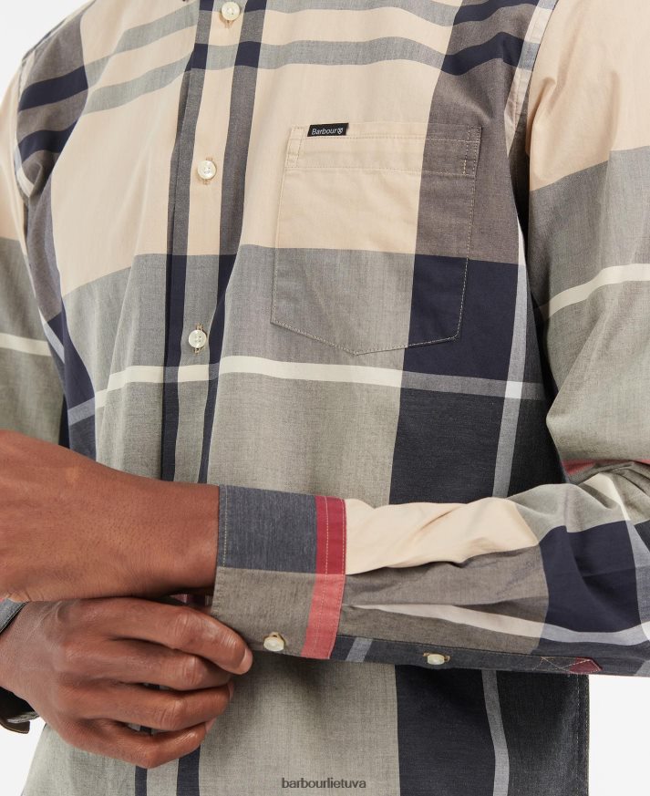 apranga Barbour Harriso pritaikyti marškiniai vasaros laivynas vyrų 6F6D80306