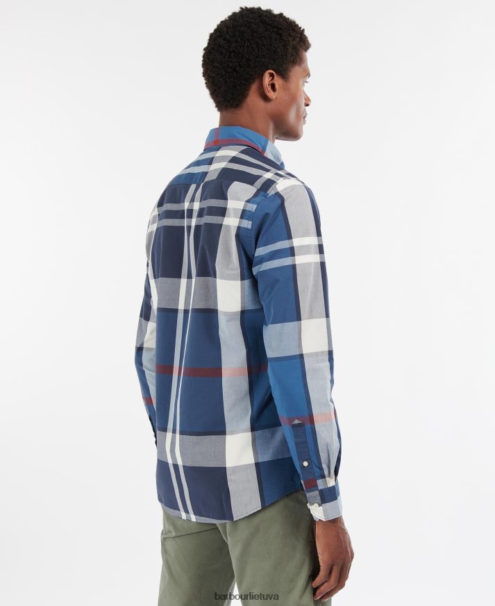 apranga Barbour Harriso pritaikyti marškiniai vasaros laivynas vyrų 6F6D80337