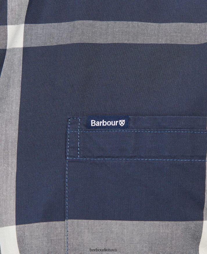 apranga Barbour Harriso pritaikyti marškiniai vasaros laivynas vyrų 6F6D80337