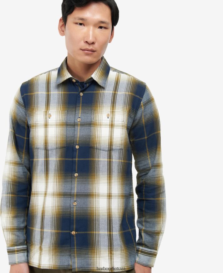 apranga Barbour Harsthwaite marškinėliai klasikinis laivynas vyrų 6F6D80473