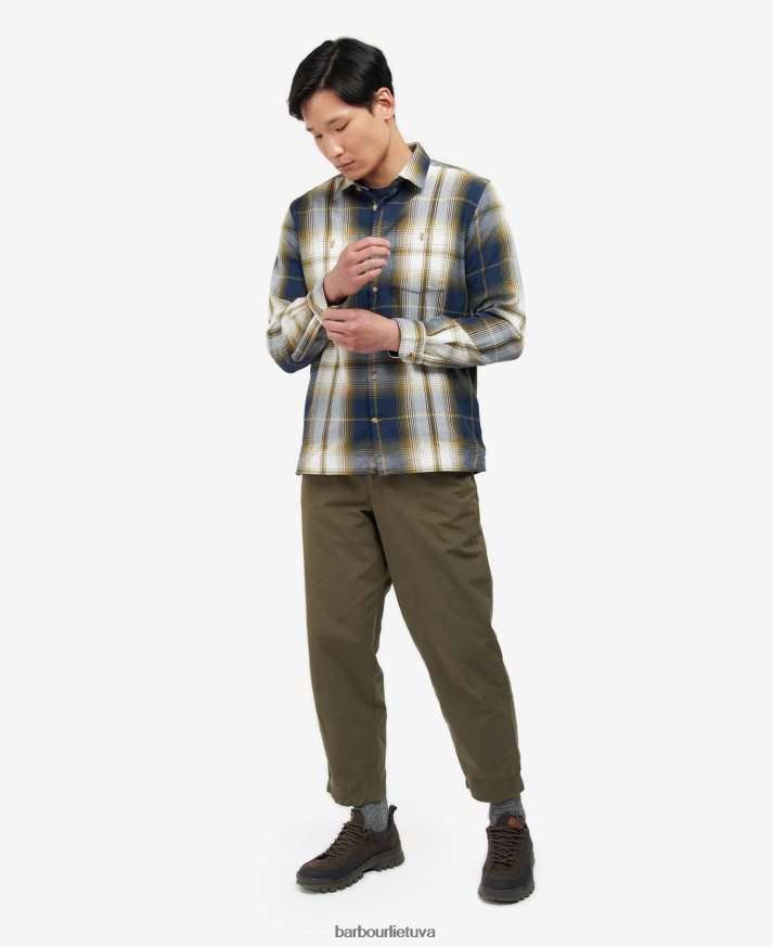 apranga Barbour Harsthwaite marškinėliai klasikinis laivynas vyrų 6F6D80473