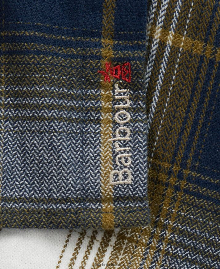 apranga Barbour Harsthwaite marškinėliai klasikinis laivynas vyrų 6F6D80473