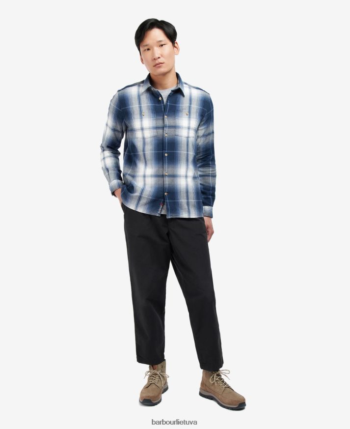 apranga Barbour Harsthwaite marškinėliai klasikinis laivynas vyrų 6F6D80529