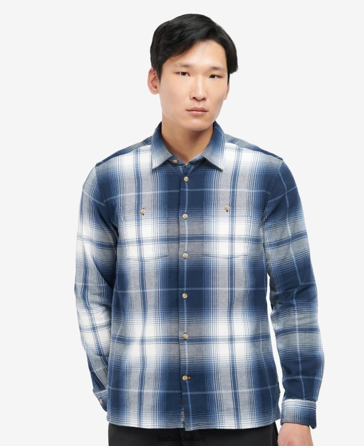 apranga Barbour Harsthwaite marškinėliai klasikinis laivynas vyrų 6F6D80529