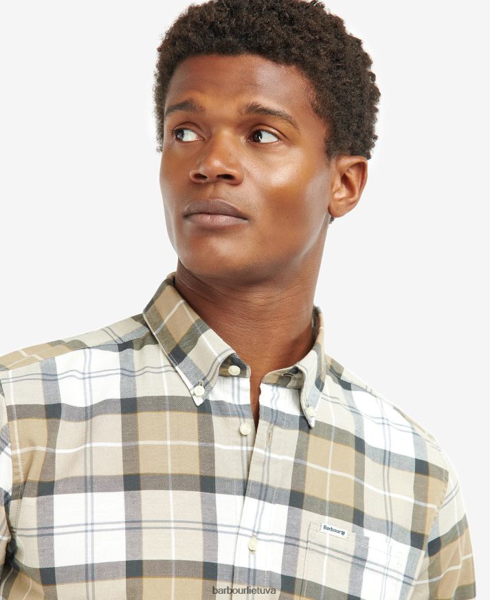 apranga Barbour Lewiso pritaikyti marškiniai amble smėlio tartanas vyrų 6F6D80416