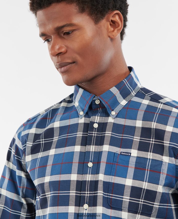 apranga Barbour Lewiso pritaikyti marškiniai vasaros laivynas vyrų 6F6D80427