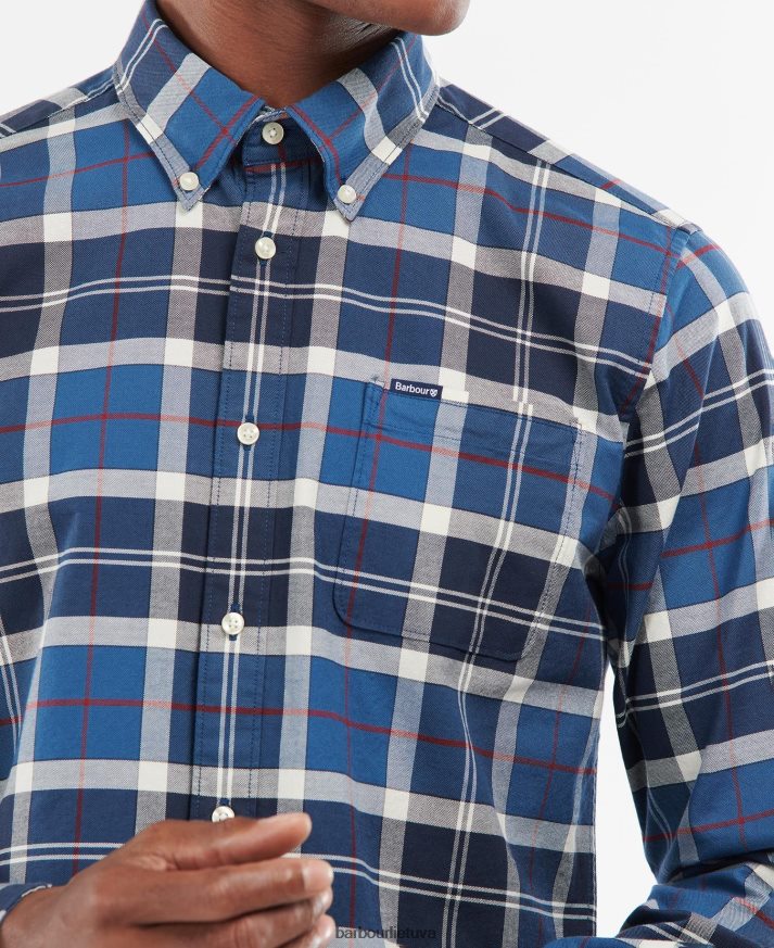 apranga Barbour Lewiso pritaikyti marškiniai vasaros laivynas vyrų 6F6D80427