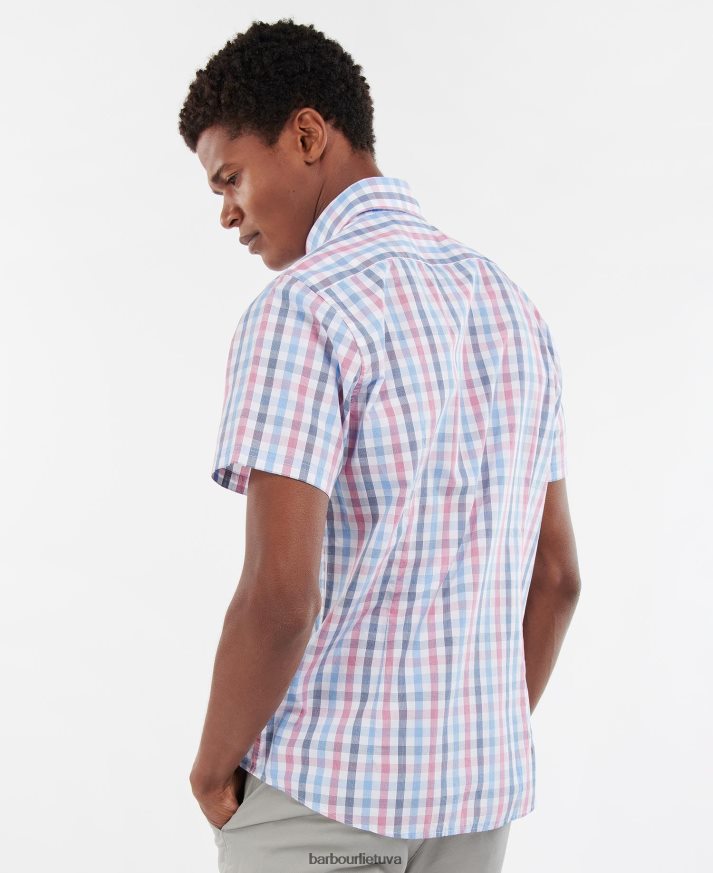 apranga Barbour Longstone trumpomis rankovėmis pritaikytas dangaus mėlynumo vyrų 6F6D80412