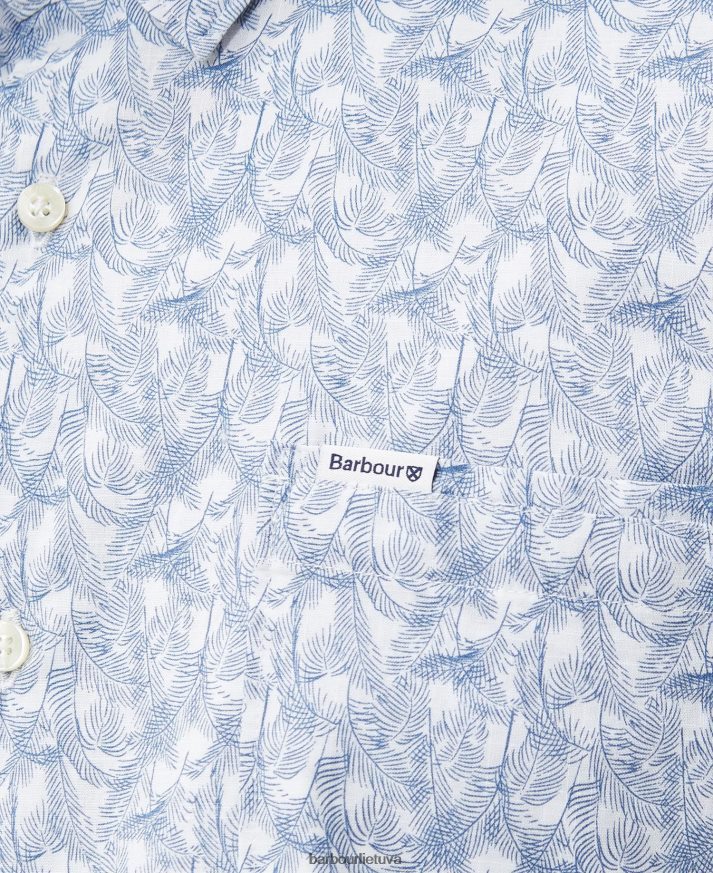 apranga Barbour Lowick įprasti vasariniai marškinėliai šnabžda balta vyrų 6F6D80315