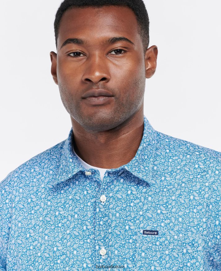 apranga Barbour Melbury vasariniai marškinėliai trumpomis rankovėmis alyvuogių vyrų 6F6D80326