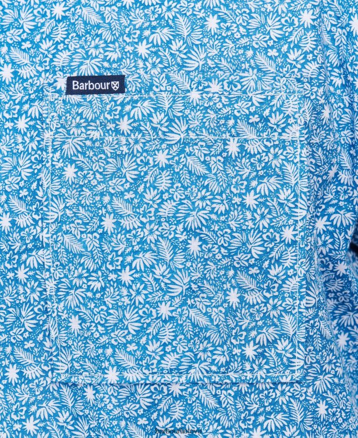 apranga Barbour Melbury vasariniai marškinėliai trumpomis rankovėmis alyvuogių vyrų 6F6D80326