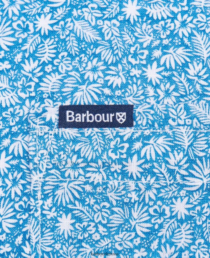apranga Barbour Melbury vasariniai marškinėliai trumpomis rankovėmis alyvuogių vyrų 6F6D80326