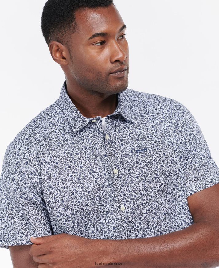 apranga Barbour Melbury vasariniai marškinėliai trumpomis rankovėmis alyvuogių vyrų 6F6D80338