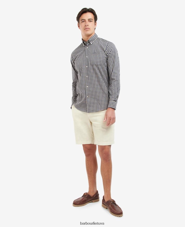 apranga Barbour Merryton pritaikyti marškiniai mėlyna vyrų 6F6D80527