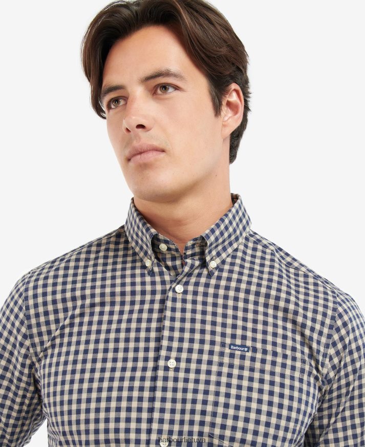 apranga Barbour Merryton pritaikyti marškiniai mėlyna vyrų 6F6D80527