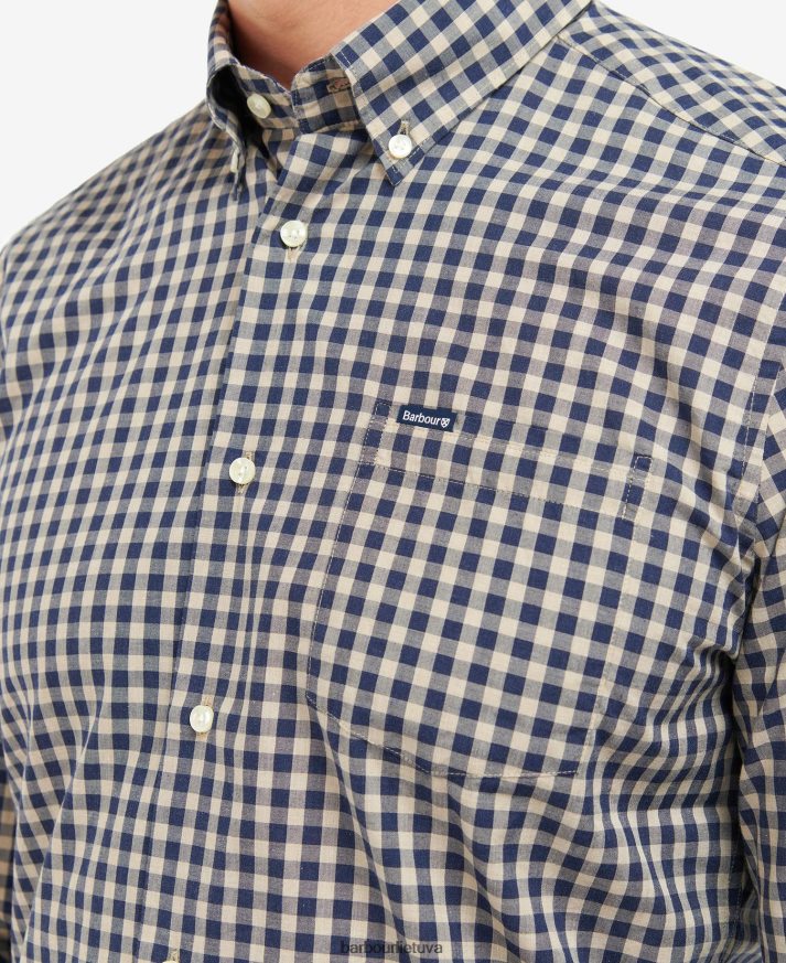apranga Barbour Merryton pritaikyti marškiniai mėlyna vyrų 6F6D80527