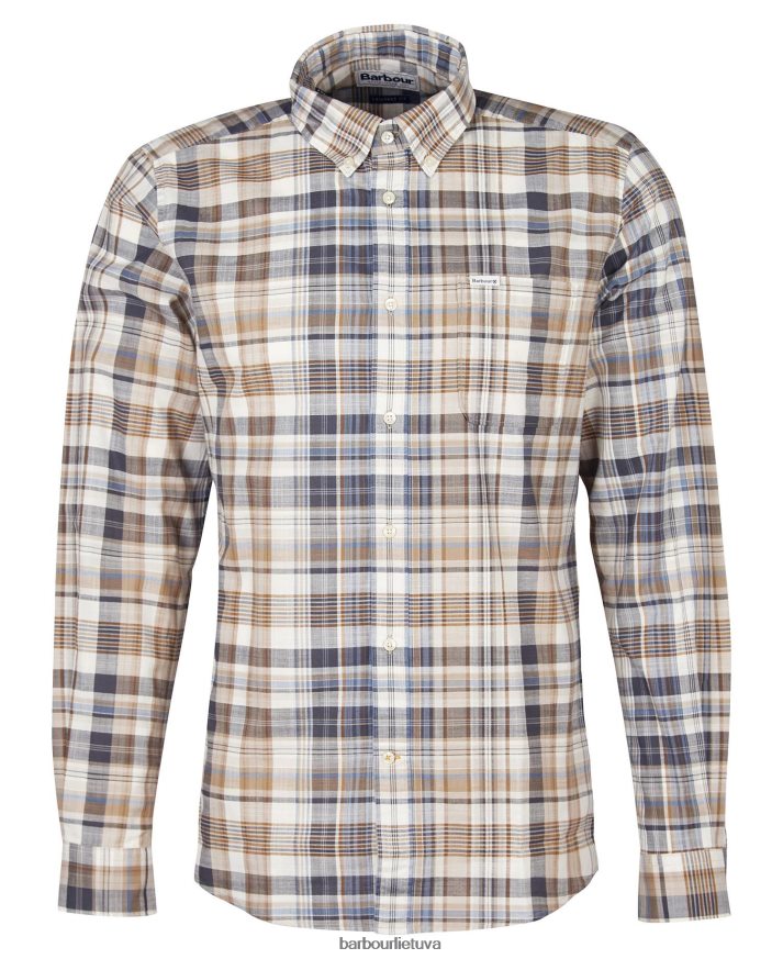 apranga Barbour Seacove pritaikyti marškiniai klasikinė mėlyna vyrų 6F6D80430