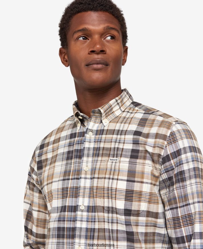 apranga Barbour Seacove pritaikyti marškiniai klasikinė mėlyna vyrų 6F6D80430