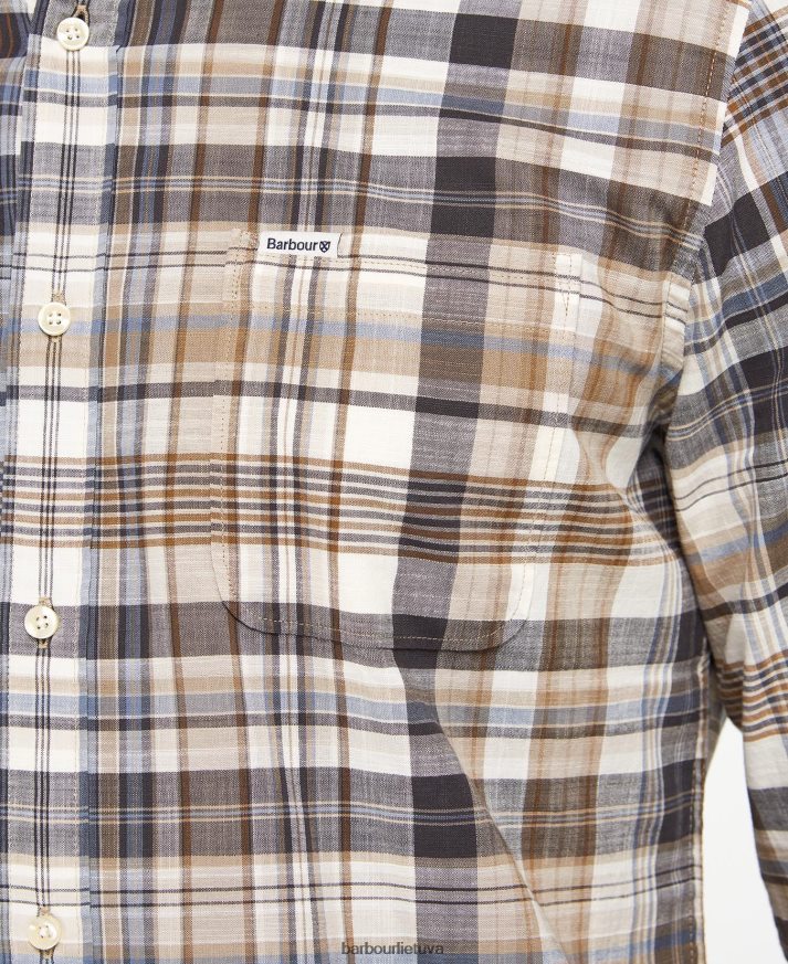 apranga Barbour Seacove pritaikyti marškiniai klasikinė mėlyna vyrų 6F6D80430