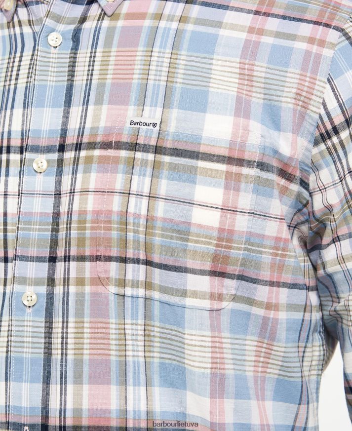 apranga Barbour Seacove pritaikyti marškiniai klasikinė mėlyna vyrų 6F6D80507
