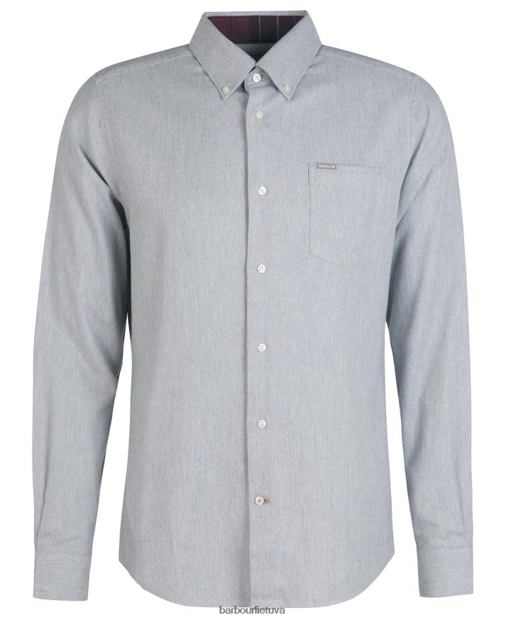 apranga Barbour Seaham pritaikyti marškiniai pilkas marlas vyrų 6F6D80506