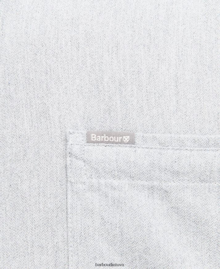 apranga Barbour Seaham pritaikyti marškiniai pilkas marlas vyrų 6F6D80506