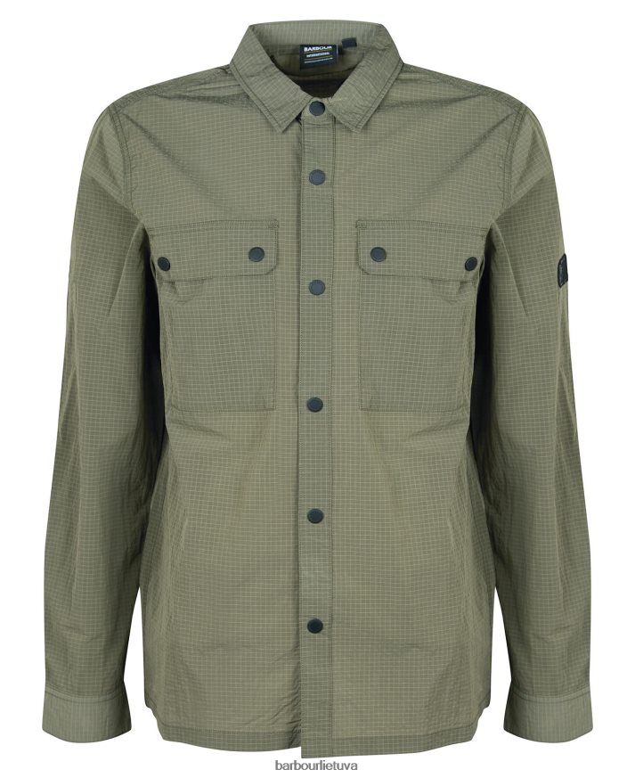 apranga Barbour Spenserio marškinėliai tamsus grybas vyrų 6F6D80483