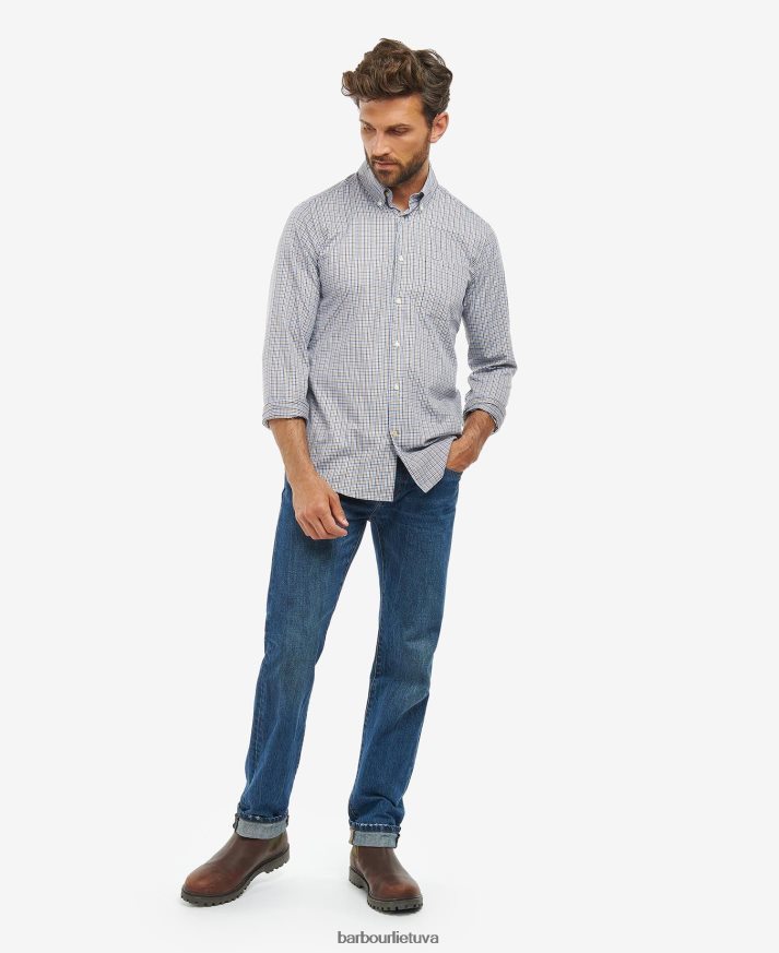 apranga Barbour „Stanhope“ veiklos patikrinimo marškinėliai akmuo vyrų 6F6D80492