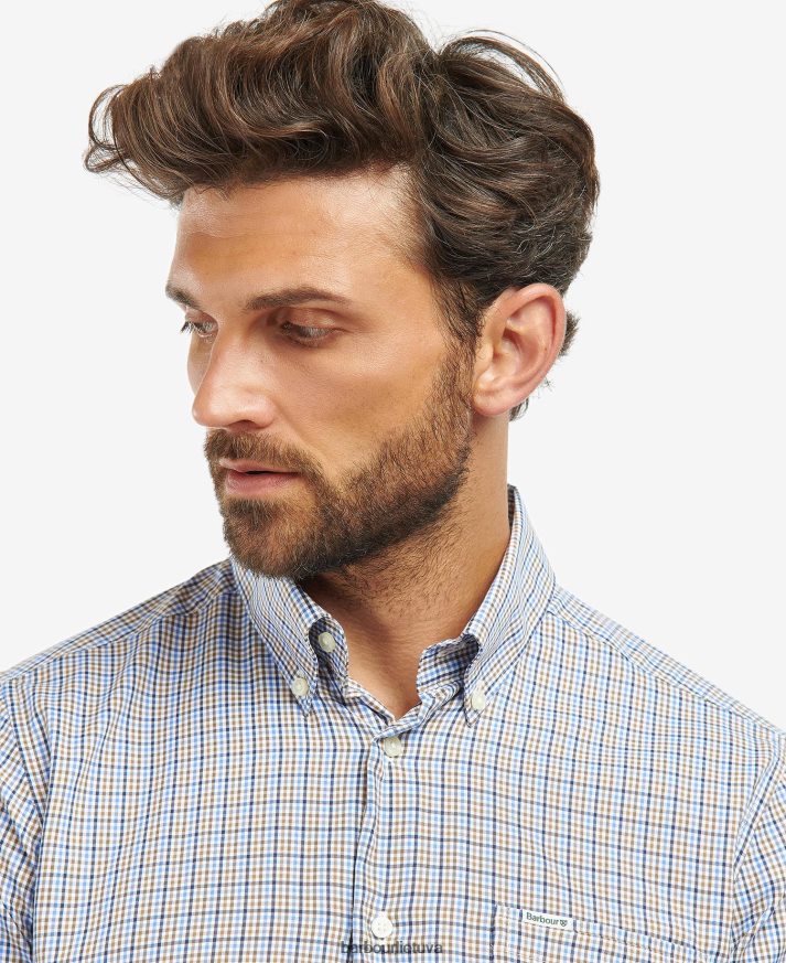 apranga Barbour „Stanhope“ veiklos patikrinimo marškinėliai akmuo vyrų 6F6D80492