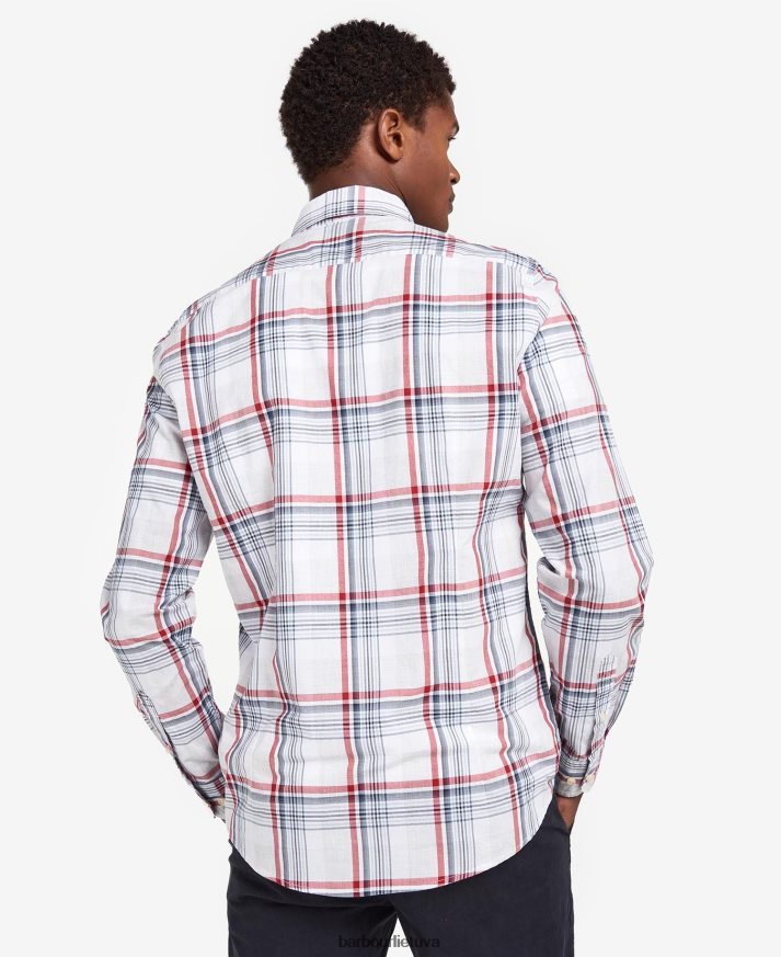 apranga Barbour Sunhill pritaikyti marškiniai klasikinis raudonas vyrų 6F6D80418