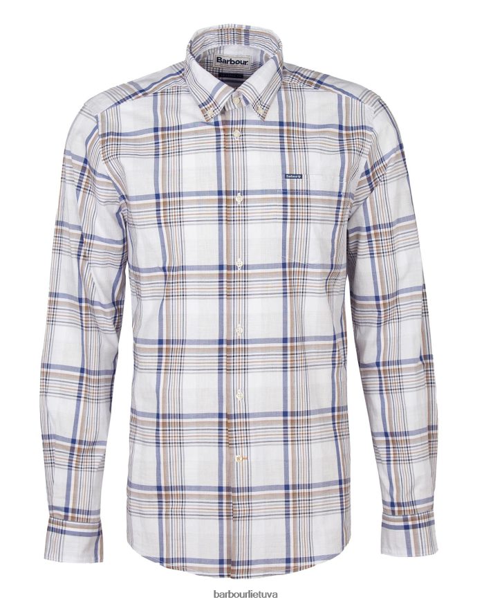 apranga Barbour Sunhill pritaikyti marškiniai klasikinis raudonas vyrų 6F6D80500